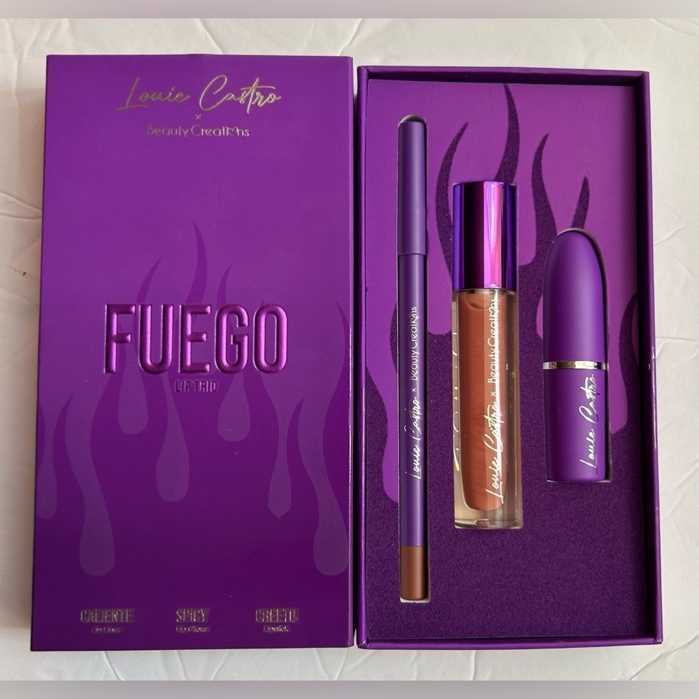 LOUIE CASTRO x Beauty Creations FUEGO Lip Trio - NIB